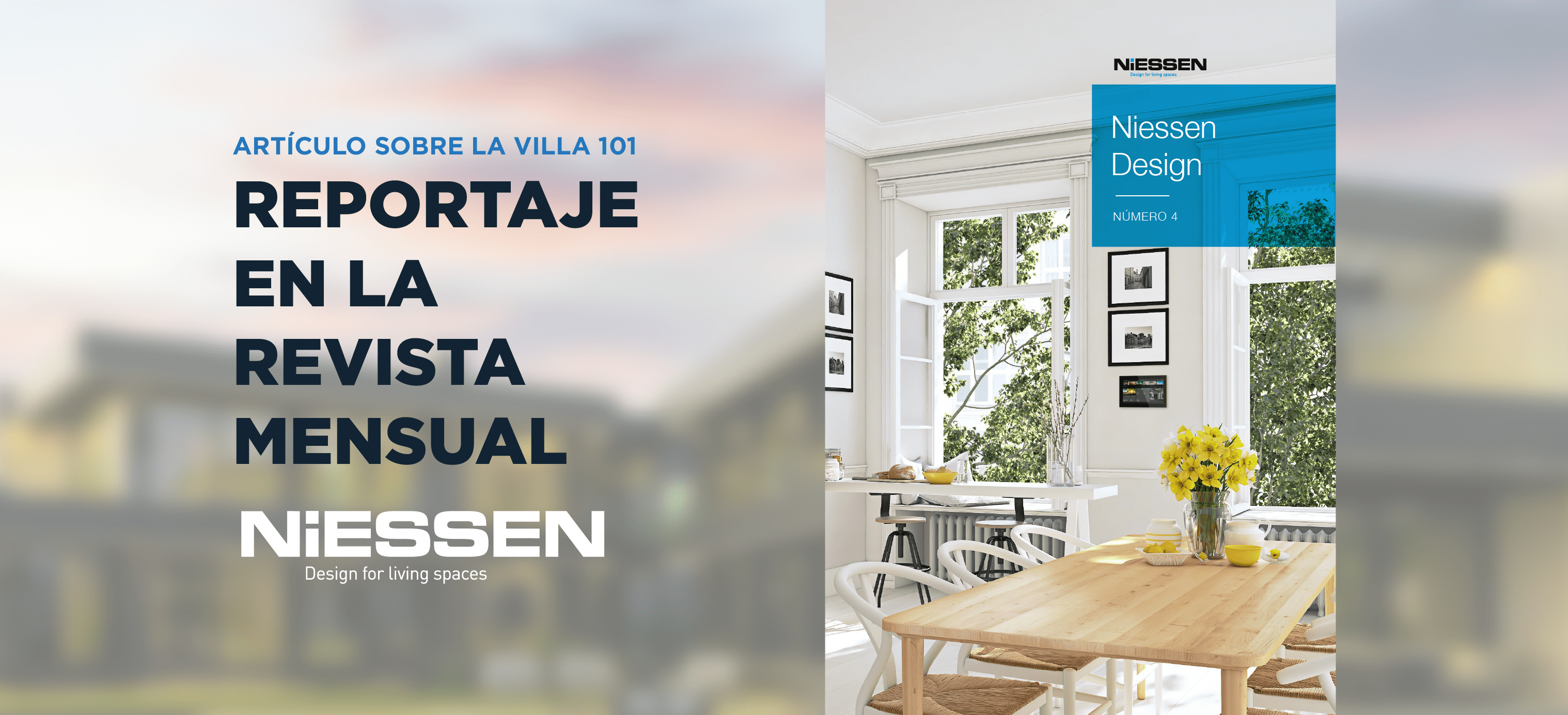 Artículo de la revista Niessen sobre la Villa 101 de Indótica